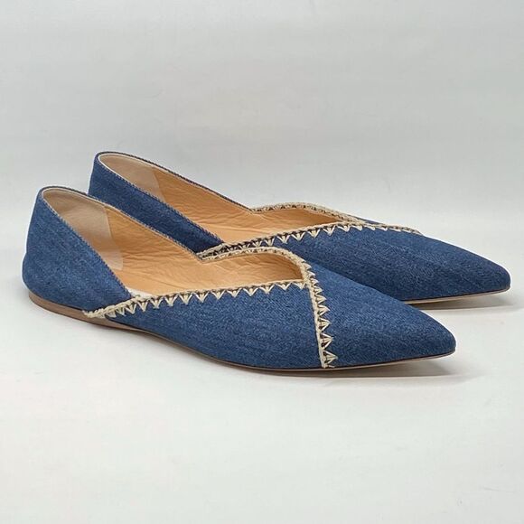 Gabriela Hearst Avner Denim Stitch Ballerina Flats size 38 - Picture 6 of 13